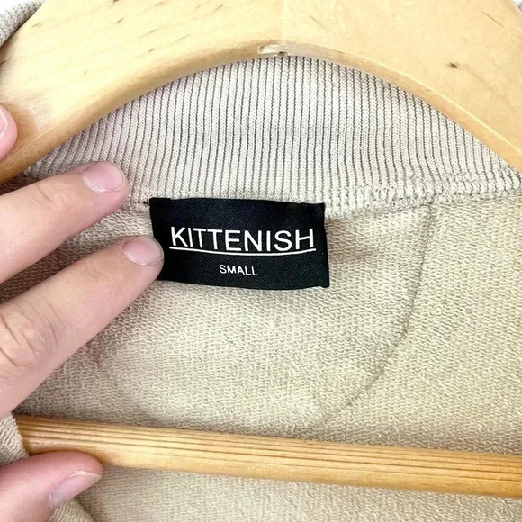 Kittenish Save The Drama Beige Sweatshirt and Jogger Cozy Lounge Set Size Small - Picture 5 of 15
